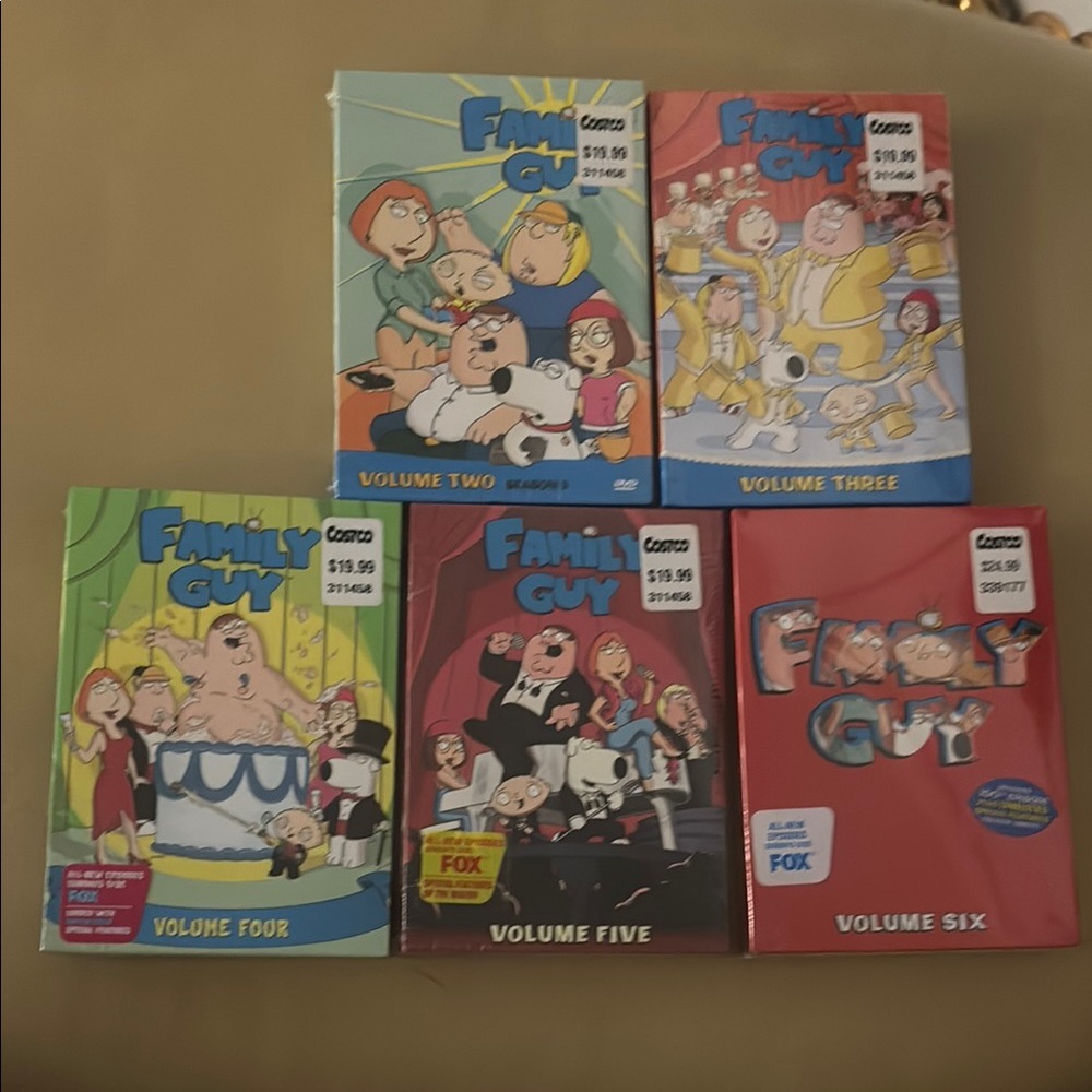 ALL SEALED Family Guy DVD Collection Volumes 2-6 ALL SEALED